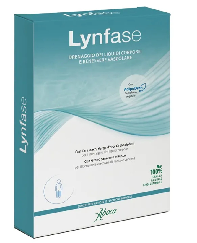 Aboca Lynfase Concentrato Fluido Benessere Linfatico 12 Flaconcini